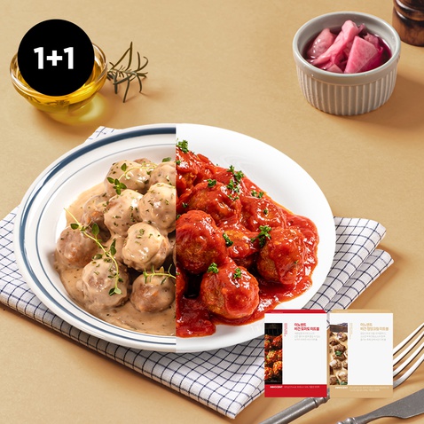 [1+1] 이노센트 비건 반반 미트볼 (토마토+청양크림)